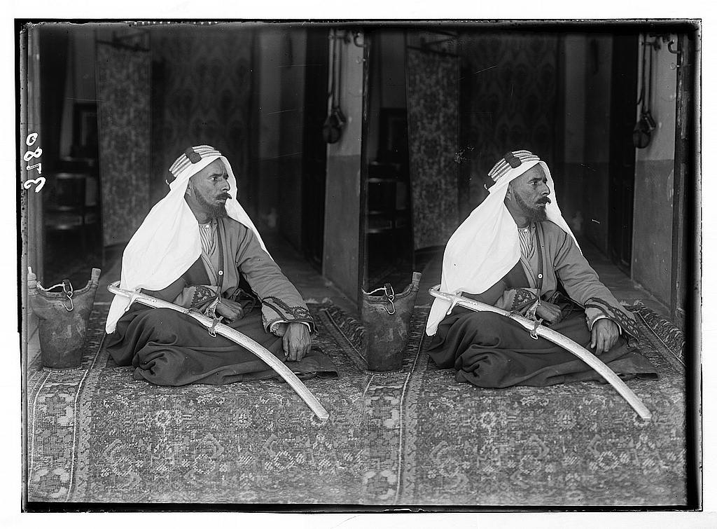 שייח' חמד אל-סאנע בבאר שבע, תמונת תלת ממד, 1936